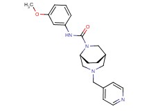 (1S*,5R*)-N-(3-methoxyphenyl)-3-(4-pyridinylmethyl)-3,6-diazabicyclo[3.2.2]nonane-6-carboxamide