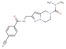 2-{[(4-cyanobenzoyl)amino]methyl}-N,N-dimethyl-6,7-dihydropyrazolo[1,5-a]pyrazine-5(4H)-carboxamide