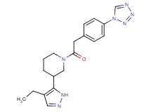 3-(4-ethyl-1H-pyrazol-5-yl)-1-{[4-(1H-tetrazol-1-yl)phenyl]acetyl}piperidine