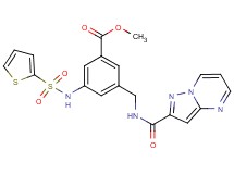 methyl 3-{[(pyrazolo[1,5-a]pyrimidin-2-ylcarbonyl)amino]methyl}-5-[(2-thienylsulfonyl)amino]benzoate