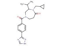4-(cyclopropylmethyl)-3-isopropyl-1-[4-(1H-1,2,4-triazol-3-yl)benzoyl]-1,4-diazepan-5-one