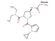 (4R)-1-[(1-cyclopropyl-1H-pyrrol-2-yl)carbonyl]-N,N-diethyl-4-(propionylamino)-L-prolinamide