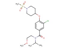 3-chloro-N-isopropyl-N-(2-methoxyethyl)-4-{[1-(methylsulfonyl)-4-piperidinyl]oxy}benzamide