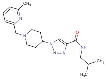 N-isobutyl-1-{1-[(6-methyl-2-pyridinyl)methyl]-4-piperidinyl}-1H-1,2,3-triazole-4-carboxamide