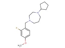 1-cyclopentyl-4-(2-fluoro-4-methoxybenzyl)-1,4-diazepane