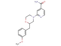 2-[2-(3-methoxybenzyl)-4-morpholinyl]isonicotinamide