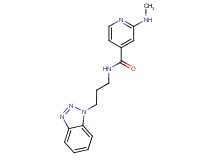 N-[3-(1H-1,2,3-benzotriazol-1-yl)propyl]-2-(methylamino)isonicotinamide