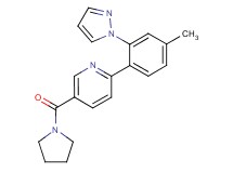 2-[4-methyl-2-(1H-pyrazol-1-yl)phenyl]-5-(pyrrolidin-1-ylcarbonyl)pyridine