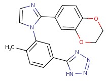 5-{3-[2-(2,3-dihydro-1,4-benzodioxin-6-yl)-1H-imidazol-1-yl]-4-methylphenyl}-1H-tetrazole