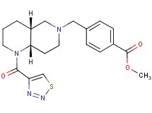 methyl 4-{[(4aR*,8aS*)-1-(1,2,3-thiadiazol-4-ylcarbonyl)octahydro-1,6-naphthyridin-6(2H)-yl]methyl}benzoate