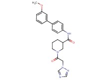 N-(3'-methoxy-4-biphenylyl)-1-(1H-1,2,4-triazol-1-ylacetyl)-3-piperidinecarboxamide