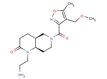 rel-(4aS,8aR)-1-(2-aminoethyl)-6-{[4-(methoxymethyl)-5-methyl-3-isoxazolyl]carbonyl}octahydro-1,6-naphthyridin-2(1H)-one hydrochloride