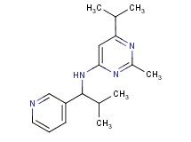 6-isopropyl-2-methyl-N-(2-methyl-1-pyridin-3-ylpropyl)pyrimidin-4-amine