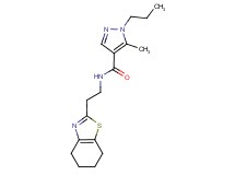 5-methyl-1-propyl-N-[2-(4,5,6,7-tetrahydro-1,3-benzothiazol-2-yl)ethyl]-1H-pyrazole-4-carboxamide
