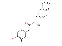 2-(3-chloro-4-hydroxyphenyl)-N-methyl-N-(quinoxalin-2-ylmethyl)acetamide