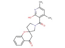 1'-[(2-hydroxy-4,6-dimethyl-3-pyridinyl)carbonyl]spiro[chromene-2,3'-pyrrolidin]-4(3H)-one