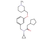2-cyclopentyl-N-cyclopropyl-N-{3-[(1-methyl-3-piperidinyl)methoxy]benzyl}acetamide