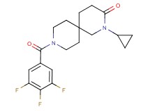 2-cyclopropyl-9-(3,4,5-trifluorobenzoyl)-2,9-diazaspiro[5.5]undecan-3-one