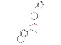 1-(2-furylmethyl)-N-[1-(5,6,7,8-tetrahydro-2-naphthalenyl)ethyl]-4-piperidinecarboxamide