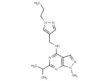 6-isopropyl-1-methyl-N-[(1-propyl-1H-pyrazol-4-yl)methyl]-1H-pyrazolo[3,4-d]pyrimidin-4-amine