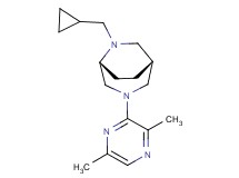 (1R*,5R*)-6-(cyclopropylmethyl)-3-(3,6-dimethyl-2-pyrazinyl)-3,6-diazabicyclo[3.2.2]nonane