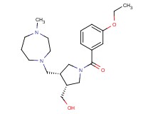 {(3R*,4R*)-1-(3-ethoxybenzoyl)-4-[(4-methyl-1,4-diazepan-1-yl)methyl]pyrrolidin-3-yl}methanol