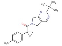 2-tert-butyl-6-{[1-(4-methylphenyl)cyclopropyl]carbonyl}-6,7-dihydro-5H-pyrrolo[3,4-d]pyrimidine