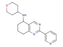 2-(3-pyridinyl)-N-(tetrahydro-2H-pyran-4-yl)-5,6,7,8-tetrahydro-5-quinazolinamine