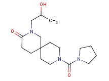 2-(2-hydroxypropyl)-9-(1-pyrrolidinylcarbonyl)-2,9-diazaspiro[5.5]undecan-3-one