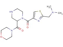 N,N-dimethyl-1-(4-{[2-(4-morpholinylcarbonyl)-1-piperazinyl]carbonyl}-1,3-thiazol-2-yl)methanamine