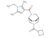 (1S*,5R*)-3-(cyclobutylcarbonyl)-6-[(1-ethyl-2,5-dimethyl-1H-pyrrol-3-yl)carbonyl]-3,6-diazabicyclo[3.2.2]nonane