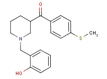 [1-(2-hydroxybenzyl)-3-piperidinyl][4-(methylthio)phenyl]methanone