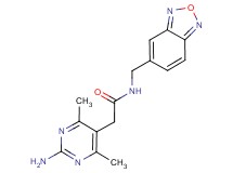 2-(2-amino-4,6-dimethylpyrimidin-5-yl)-N-(2,1,3-benzoxadiazol-5-ylmethyl)acetamide