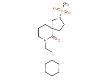 7-(2-cyclohexylethyl)-2-(methylsulfonyl)-2,7-diazaspiro[4.5]decan-6-one
