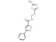 N-[2-(5-methyl-1,3,4-thiadiazol-2-yl)ethyl]-3-phenylisoxazole-5-carboxamide