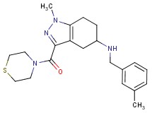 1-methyl-N-(3-methylbenzyl)-3-(4-thiomorpholinylcarbonyl)-4,5,6,7-tetrahydro-1H-indazol-5-amine