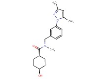 cis-N-[3-(3,5-dimethyl-1H-pyrazol-1-yl)benzyl]-4-hydroxy-N-methylcyclohexanecarboxamide