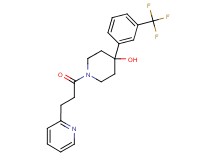 1-[3-(2-pyridinyl)propanoyl]-4-[3-(trifluoromethyl)phenyl]-4-piperidinol