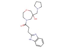 4-[3-(1H-benzimidazol-2-yl)propanoyl]-6-(pyrrolidin-1-ylmethyl)-1,4-oxazepan-6-ol