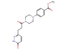 methyl 4-{4-[3-(6-oxo-1,6-dihydro-3-pyridazinyl)propanoyl]-1-piperazinyl}benzoate