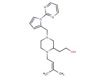 2-(1-(3-methyl-2-buten-1-yl)-4-{[1-(2-pyrimidinyl)-1H-pyrrol-2-yl]methyl}-2-piperazinyl)ethanol