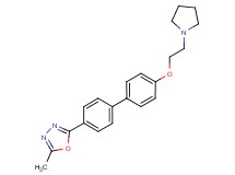 2-methyl-5-[4'-(2-pyrrolidin-1-ylethoxy)biphenyl-4-yl]-1,3,4-oxadiazole