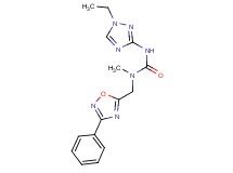 N'-(1-ethyl-1H-1,2,4-triazol-3-yl)-N-methyl-N-[(3-phenyl-1,2,4-oxadiazol-5-yl)methyl]urea