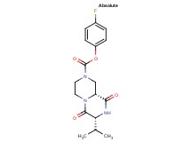 4-fluorophenyl (7R,9aR)-7-isopropyl-6,9-dioxooctahydro-2H-pyrazino[1,2-a]pyrazine-2-carboxylate