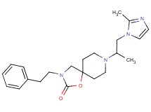 8-[1-methyl-2-(2-methyl-1H-imidazol-1-yl)ethyl]-3-(2-phenylethyl)-1-oxa-3,8-diazaspiro[4.5]decan-2-one
