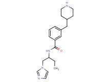 N-[1-(1H-imidazol-1-ylmethyl)propyl]-3-(4-piperidinylmethyl)benzamide