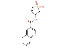 N-(1,1-dioxido-2,3-dihydro-3-thienyl)quinoline-3-carboxamide