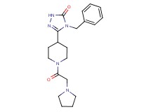 4-benzyl-5-[1-(pyrrolidin-1-ylacetyl)piperidin-4-yl]-2,4-dihydro-3H-1,2,4-triazol-3-one