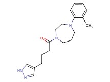 1-(2-methylphenyl)-4-[4-(1H-pyrazol-4-yl)butanoyl]-1,4-diazepane