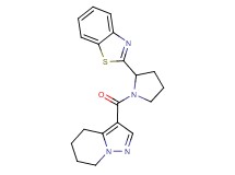 2-[1-(4,5,6,7-tetrahydropyrazolo[1,5-a]pyridin-3-ylcarbonyl)-2-pyrrolidinyl]-1,3-benzothiazole